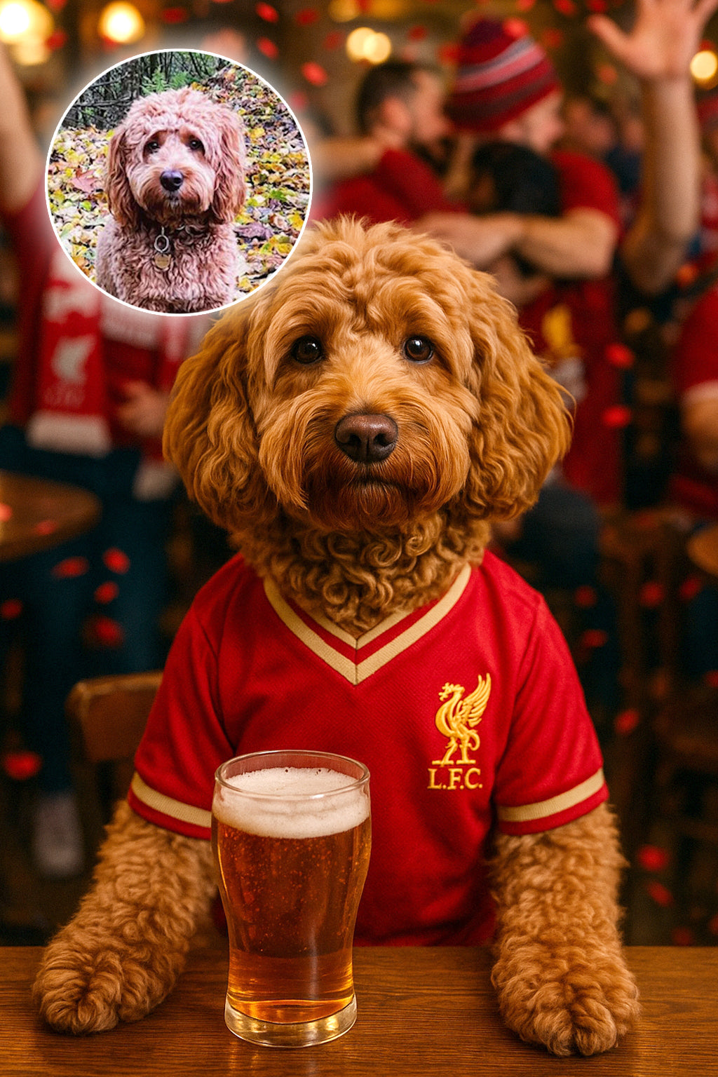 Dog in a Football Pub