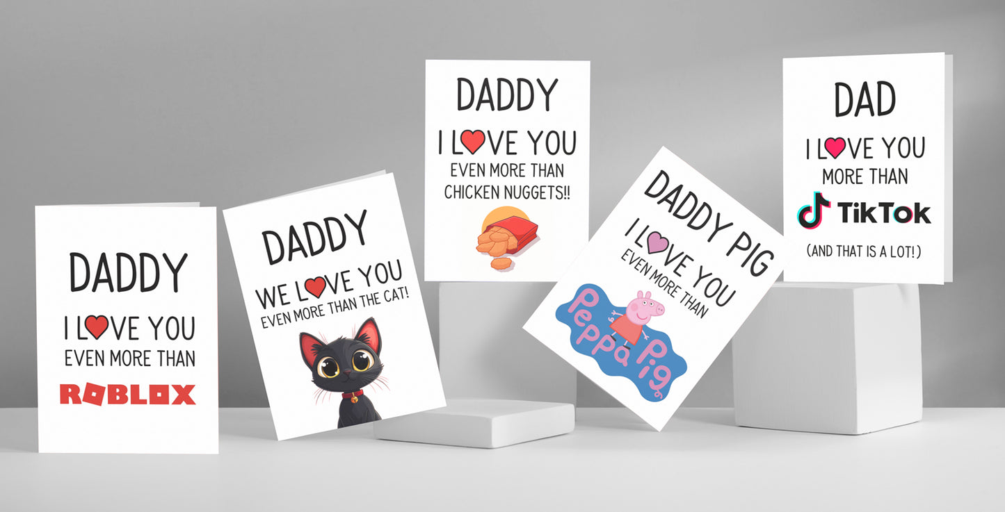 Father's Day Card - Love you more than...
