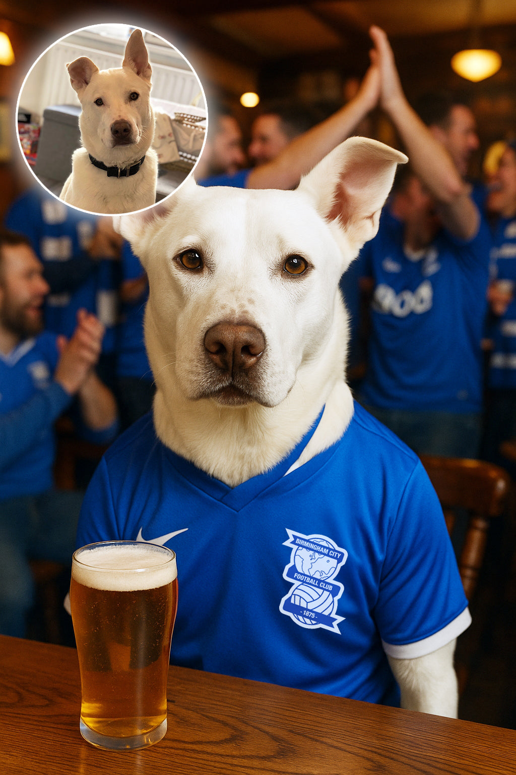 Dog in a Football Pub