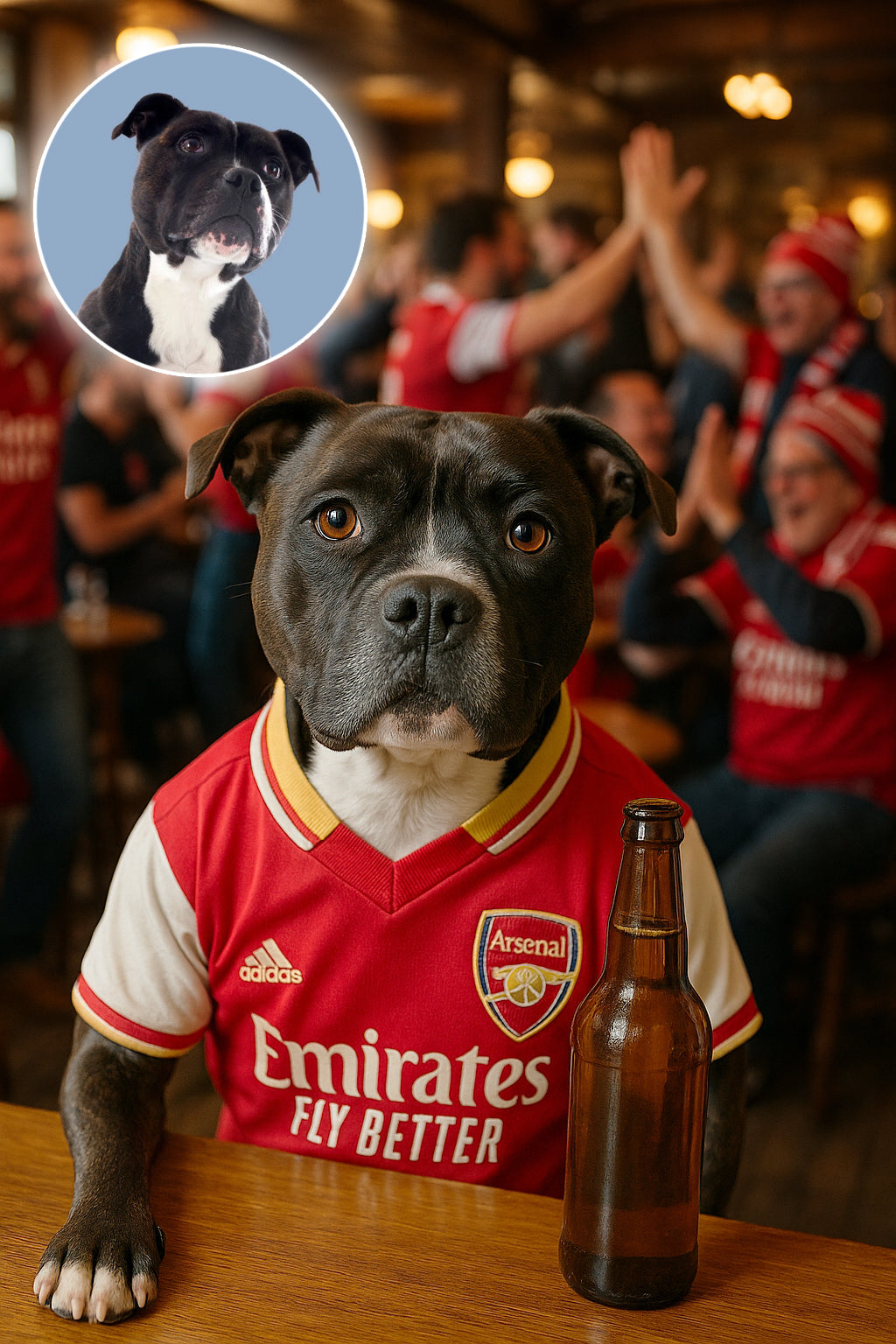 Dog in a Football Pub