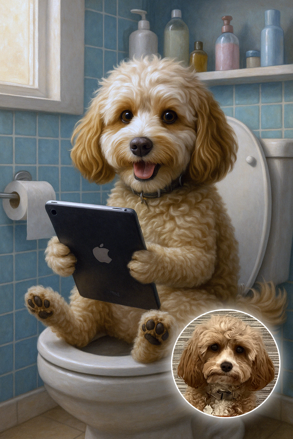 Dog on a Loo!