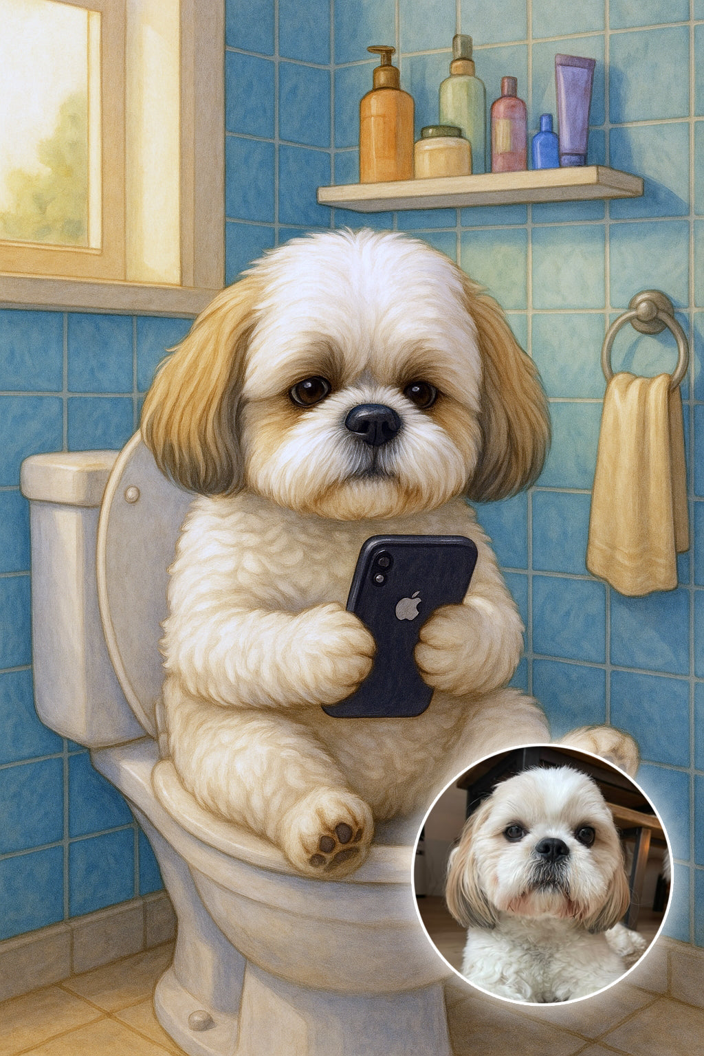 Dog on a Loo!