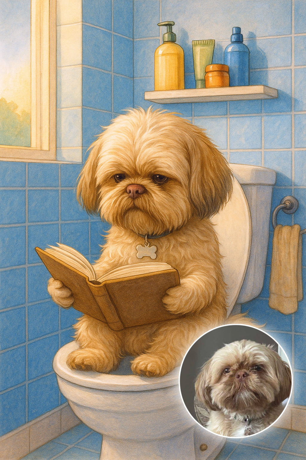 Dog on a Loo!