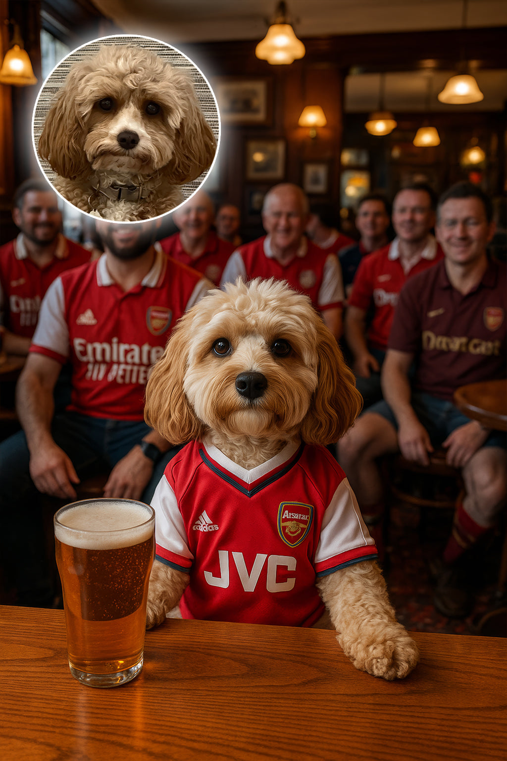 Dog in a Football Pub