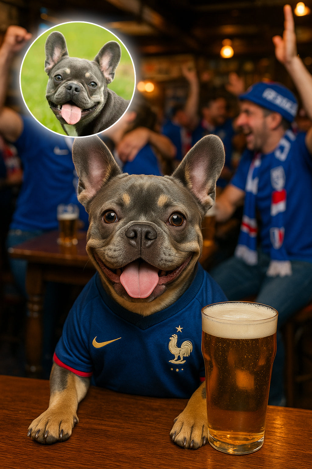 Dog in a Football Pub