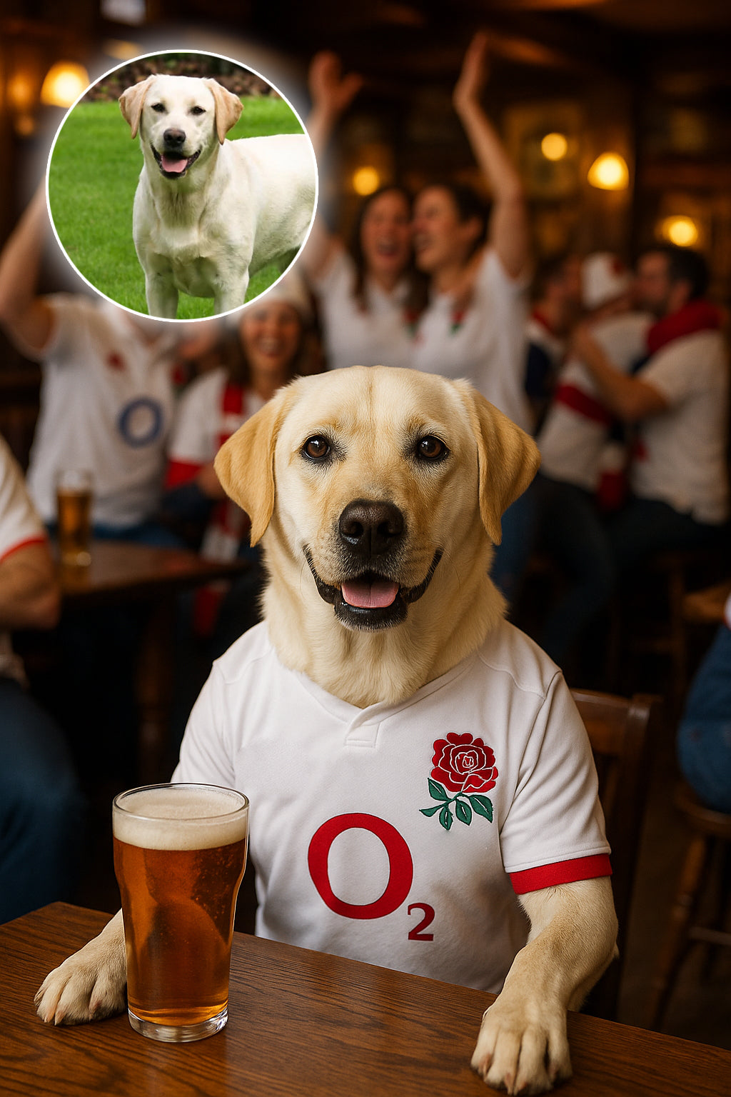 Dog in a Football Pub