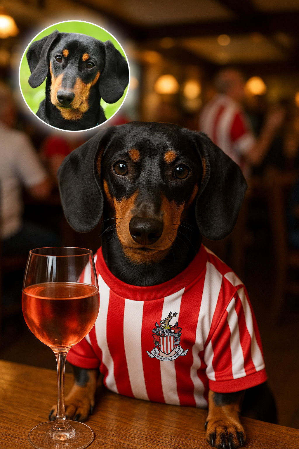 Dog in a Football Pub