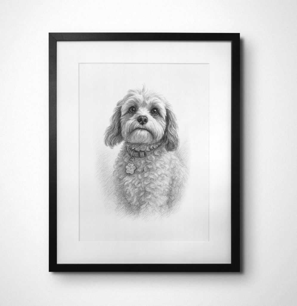 Pencil Sketch Pet Print
