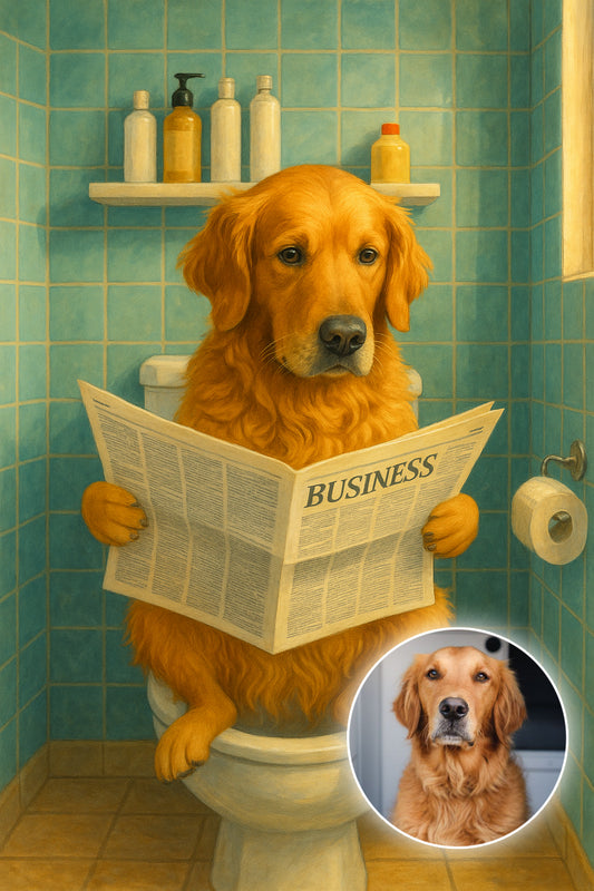 Dog on a Loo!
