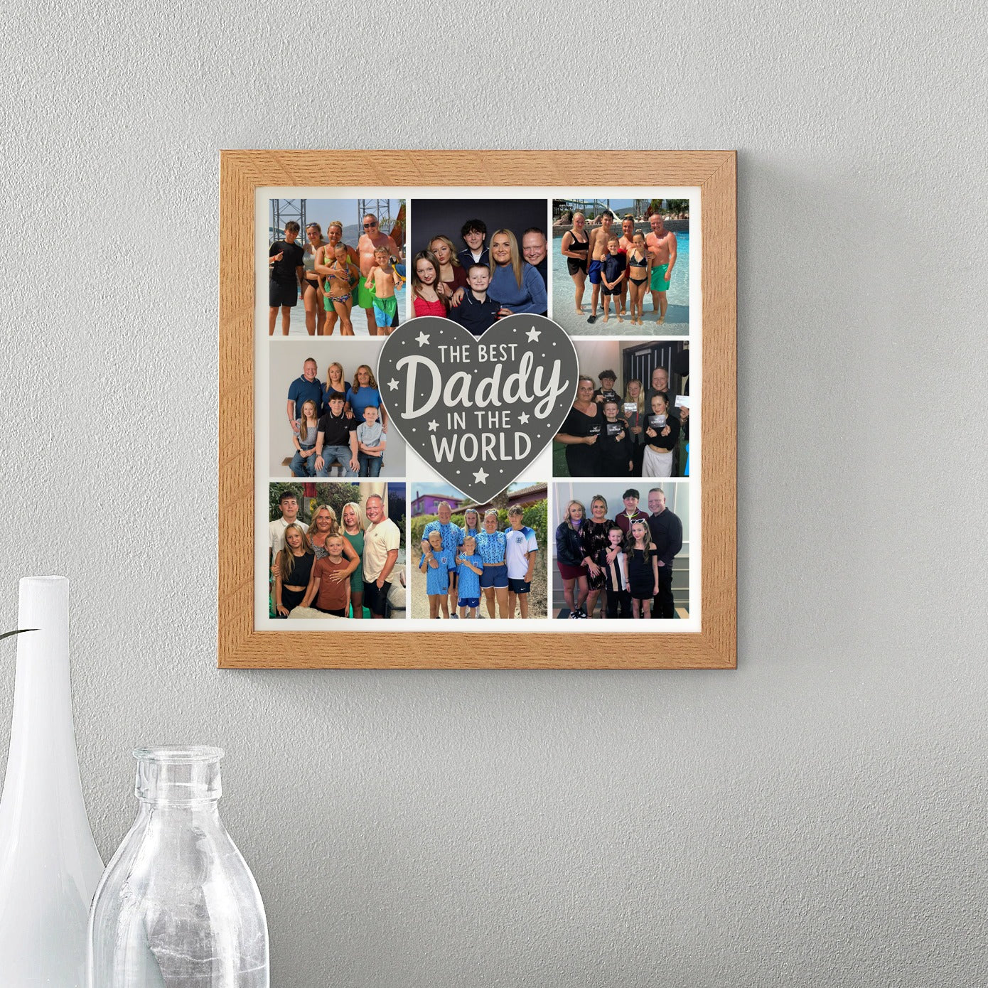 Father's Day Collage and Heart Frame