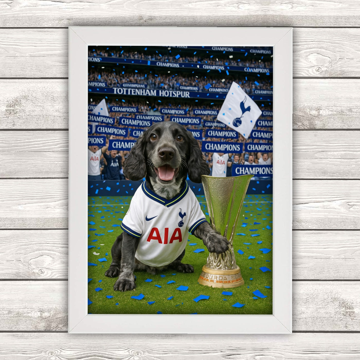 YOUR Spurs Dog with Europa Cup