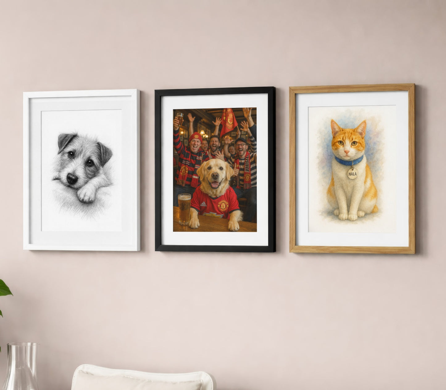 Framed Pet Print - Christmas Special for Collection only